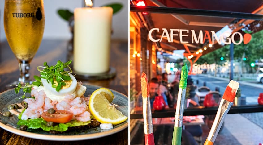 Valgfrit højt belagt smørrebrød
