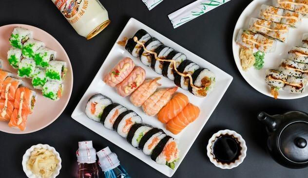 Bestseller: 35 eller 50 stykker take-away sushi