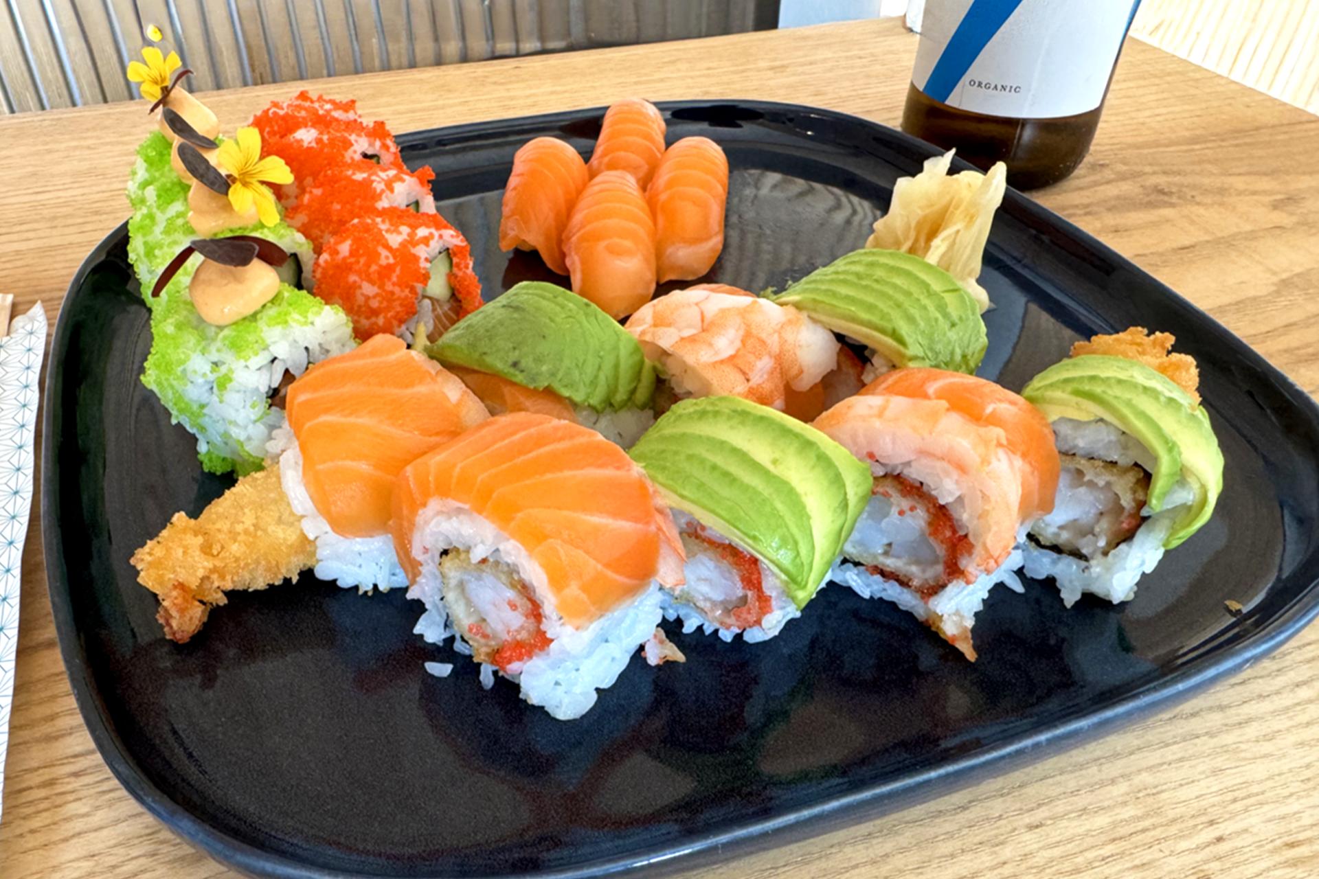 20 stk. sushi fra Moshimoshi