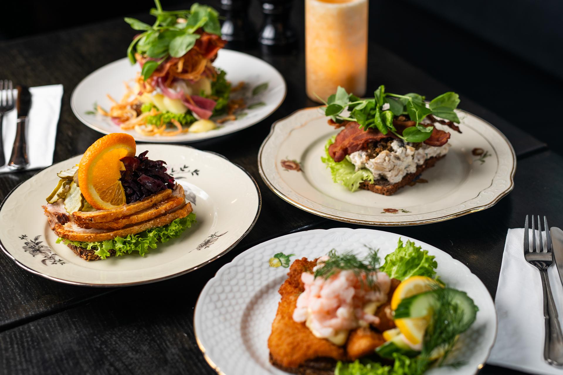 2 valgfrie smørrebrød 