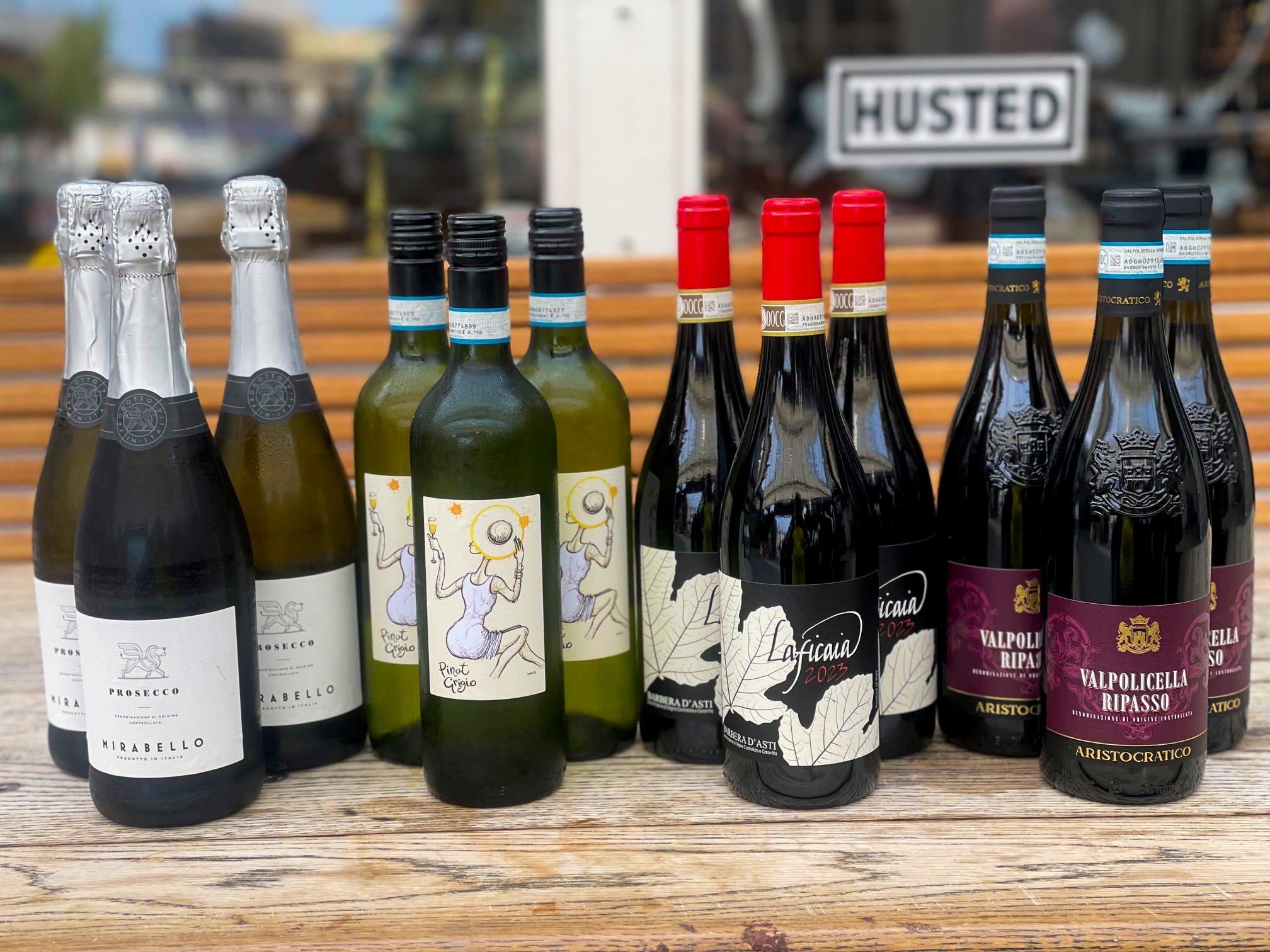 Deal på 12 klassiske vine fra Husted Vin
