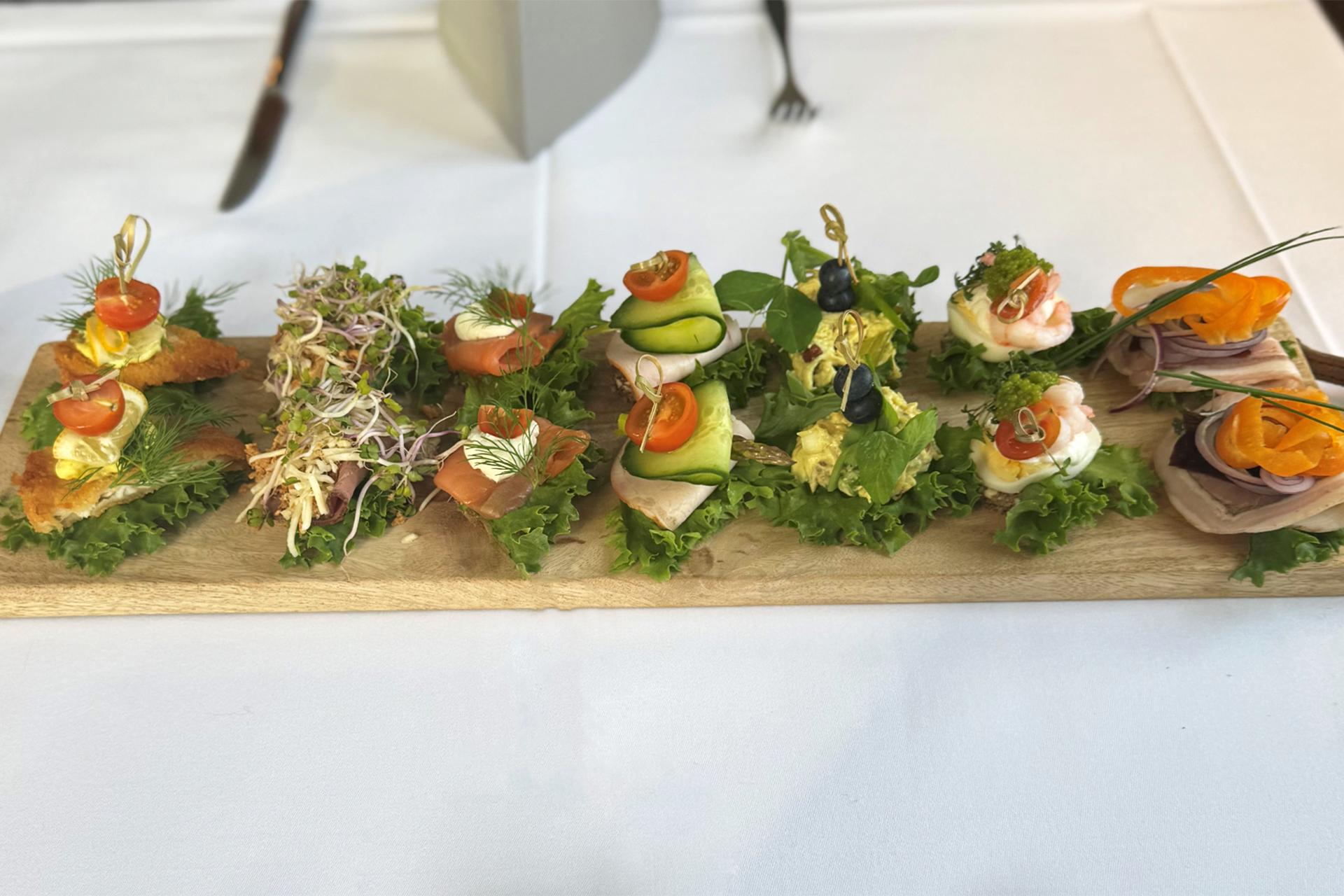 Smørrebrød på Kongenshus Kro
