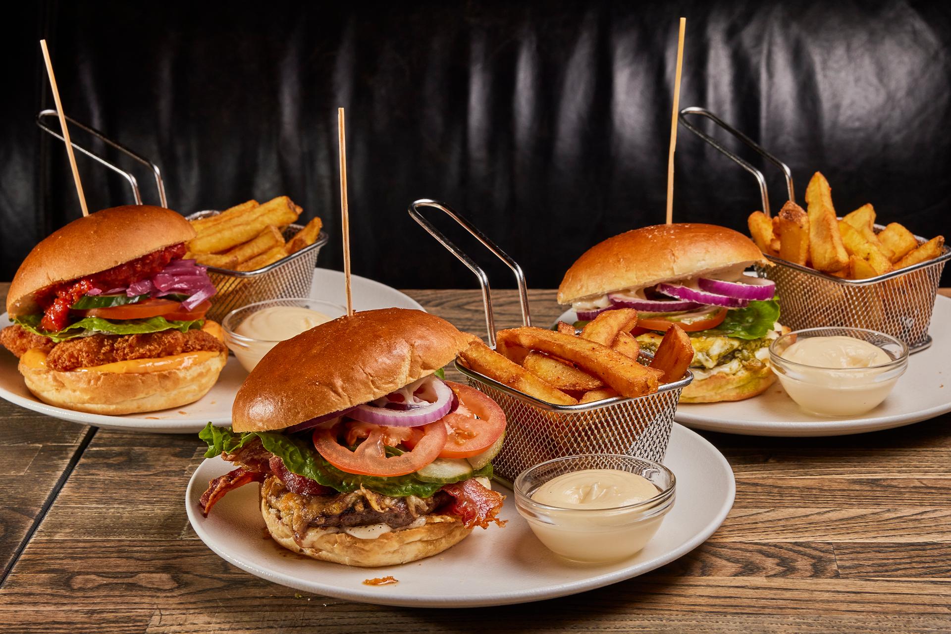 Burgermenu på LAVA