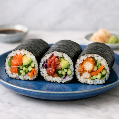 Sushi wrap bundle med 3 wraps og dip