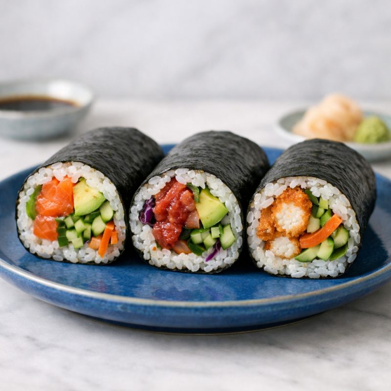 Sushi wrap bundle med 3 wraps og dip (2)