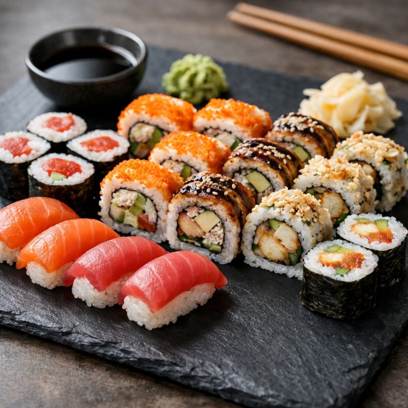 40 stk. lækker sushi / Nok til 2 personer
 (4)