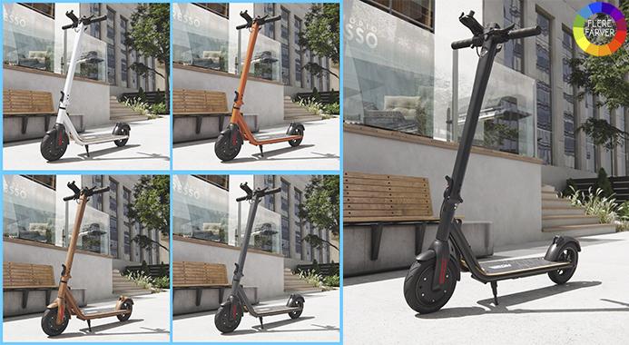 Smart el-løbehjul med bluetooth - 700W motor
