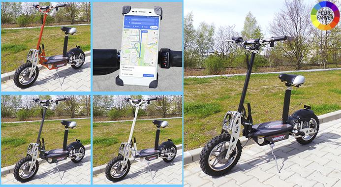 Smart el-løbehjul i unikt design - kør op til 30 kilometer - 1000W motor