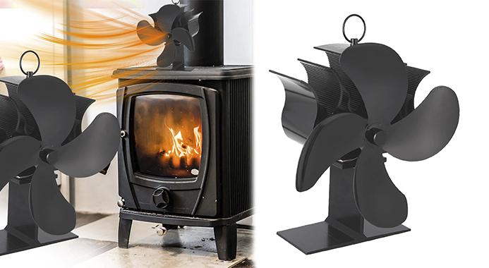 Få varme med stil: Ventilator til pejs med 4 blade - 100% tilfredshed!