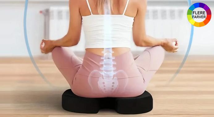 BESTSELLER: Ergonomisk siddepude i memory foam, som giver bedre kropsholdning og fysisk velbehag