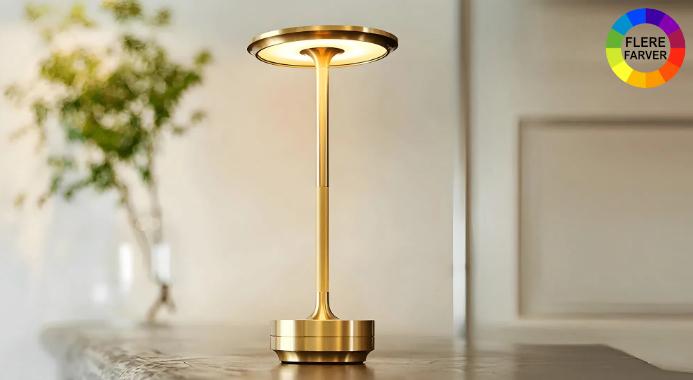 Lys stuen op med en stilfuld touchlampe i trådløst design med justerbar lysstyrke og skridsikker bund