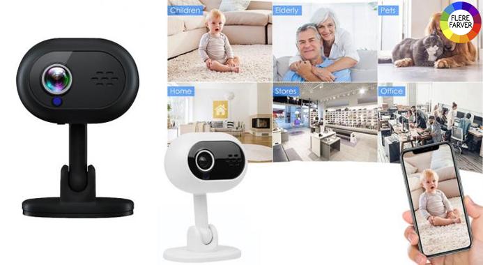 Hold øje med det, der betyder mest, med vores HD 1080P WiFi-kamera - en kompakt og kraftfuld overvågningsløsning, der giver skarpe og klare billeder døgnet rundt.