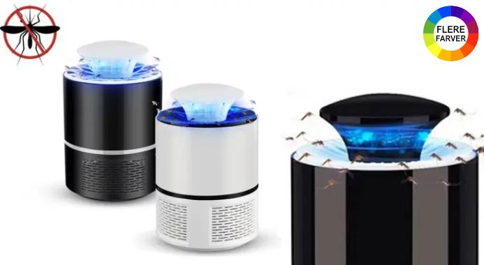 Effektiv og praktisk myggefanger med UV-lys, der dækker op til 60 kvadratmeter - fungerer perfekt på verandaen, terrassen, i udestuen, på altanen eller under markisen.