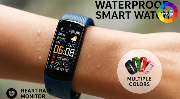 Vandtæt smartwatch - fitnesstracker