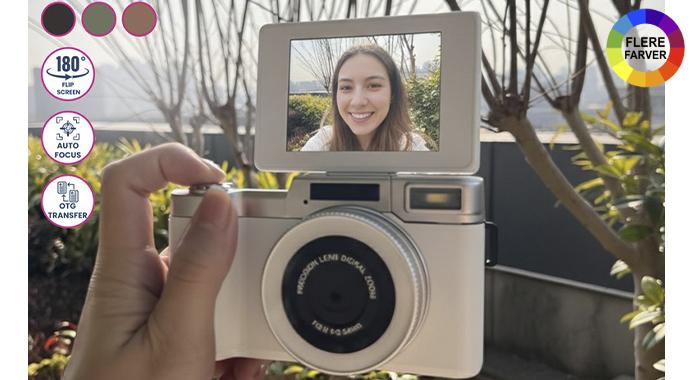 Fang øjeblikket: 64MP kamera med 4K video og flip-skærm!