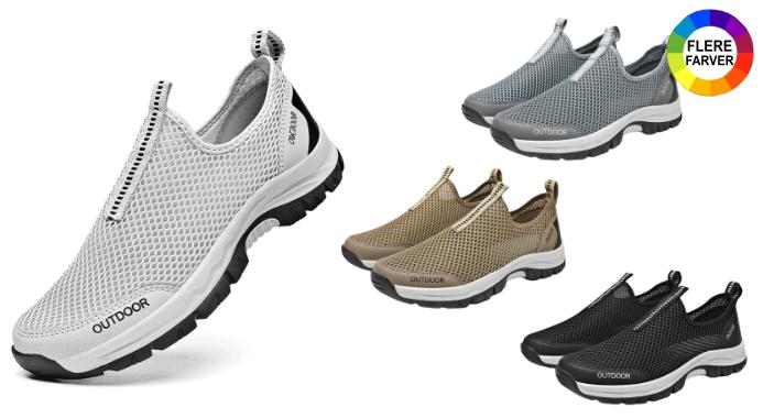 Få åndbare slip-on sneakers til mænd med 50% rabat nu!