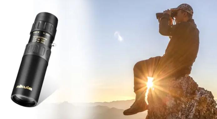 Oplev naturen og fjerne udsigter på en helt ny måde med vores kraftfulde 10-30 x 25 mm zoom monokulære kikkert!