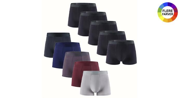 Deal på 10 par bambus boxershorts