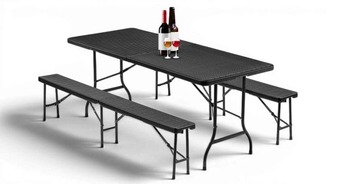 Bierzeltgarnitur 3 dele - praktisk, robust og klar til enhver fest