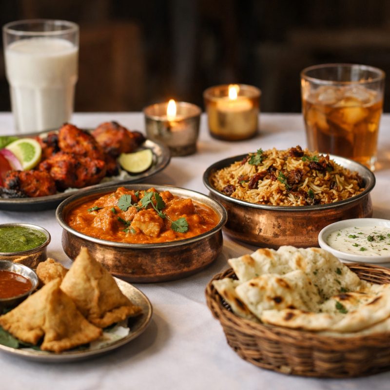 Bestseller: Stor indisk menu med aperitif  (8)