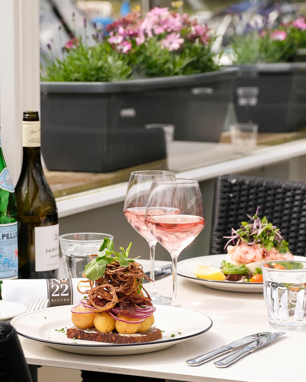 2 stk. Smørrebrød på No. 22 Bistro