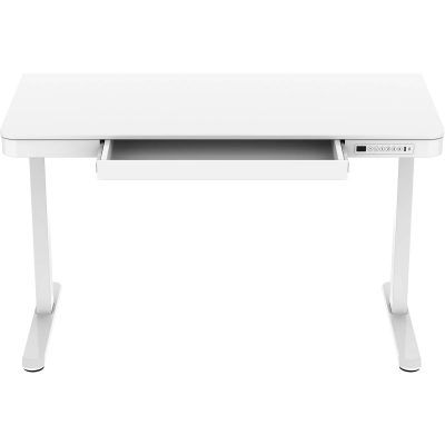 Lykke Elektrisk Hæve Sænkebord 120 x 60 cm Polar Hvid Skrivebord