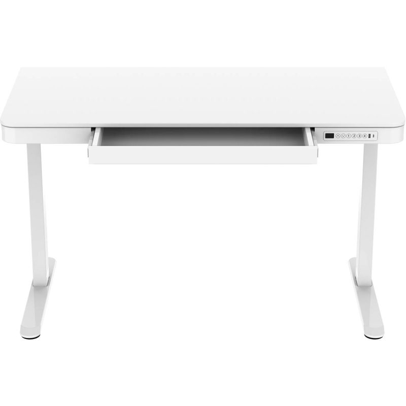 Lykke Elektrisk Hæve Sænkebord 120 x 60 cm Polar Hvid Skrivebord