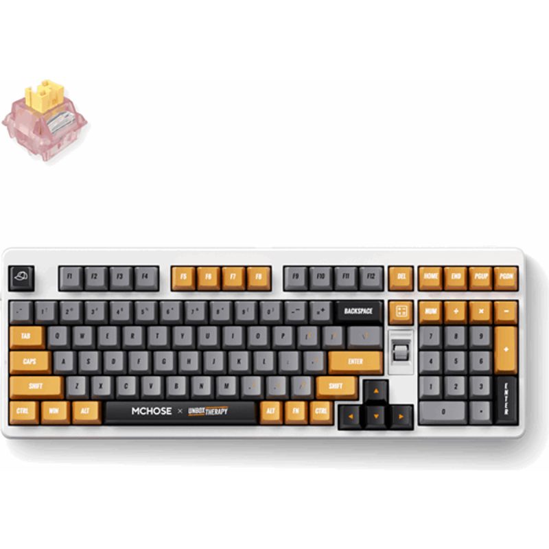 MCHOSE UT98 Retro Gaming Keyboard White