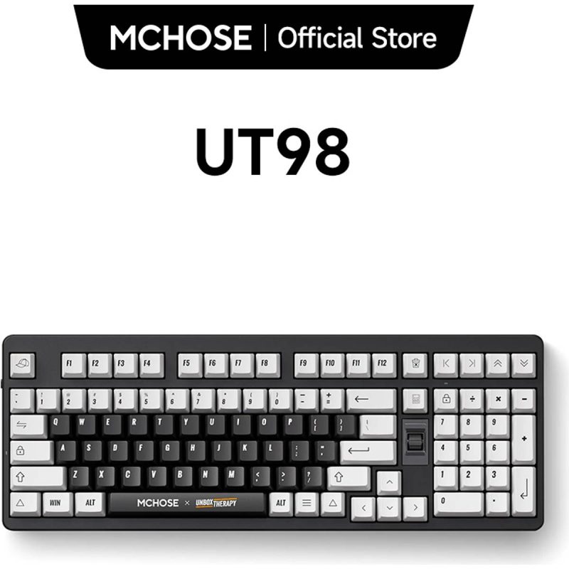 MCHOSE UT98 Retro Gaming Keyboard White
