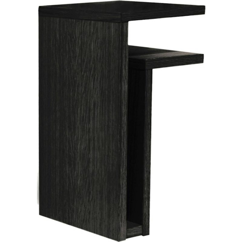 Maze Interior F-Shelf Højre Sengebord Egefinér Sort Væghylde 21cm
