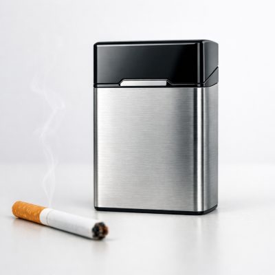 Bærbar cigaretæske med stilrent design - beskyt dine cigaretter