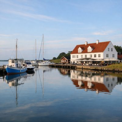 Overnatning med 3-retters menu på Løgstør Badehotel Du Nord