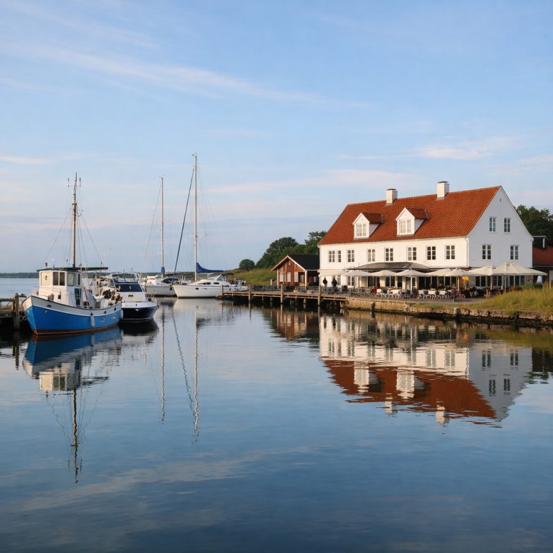 Overnatning med 3-retters menu på Løgstør Badehotel Du Nord