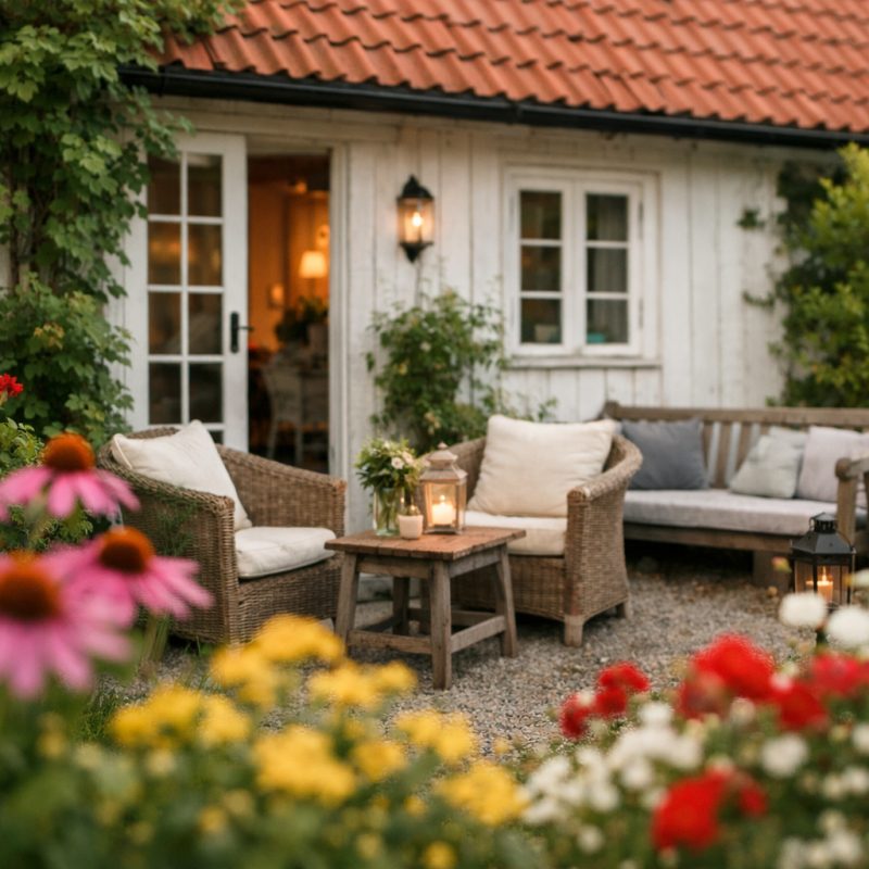 Overnatning med morgenmad og middag hos Åhus Havsvillor i Åhus