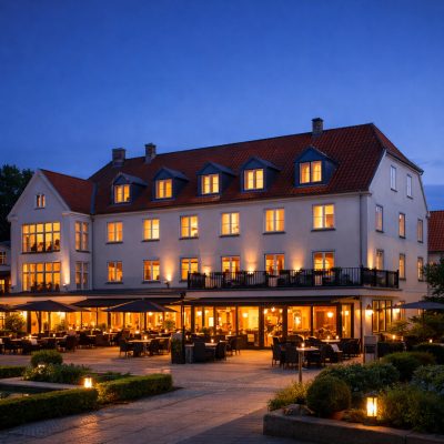 Ophold med 2-retters menu på Hotel Harmonien i Haderslev