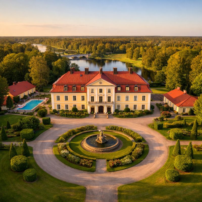 Luksusophold med spa og gourmetmad på Söderfors Herrgård i Söderfors