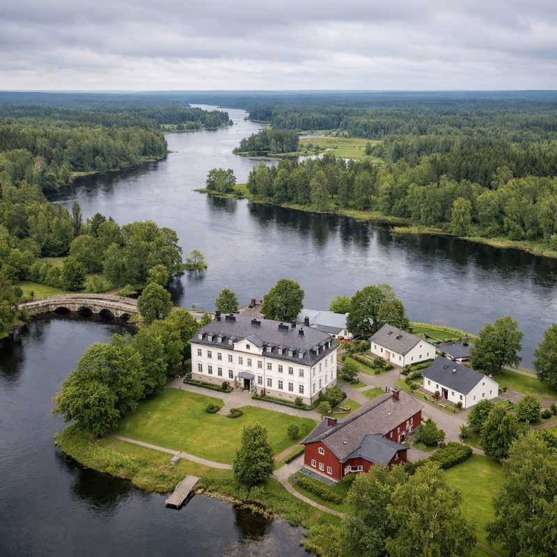 Ophold med morgenbuffet og middag på Gysinge Herrgård