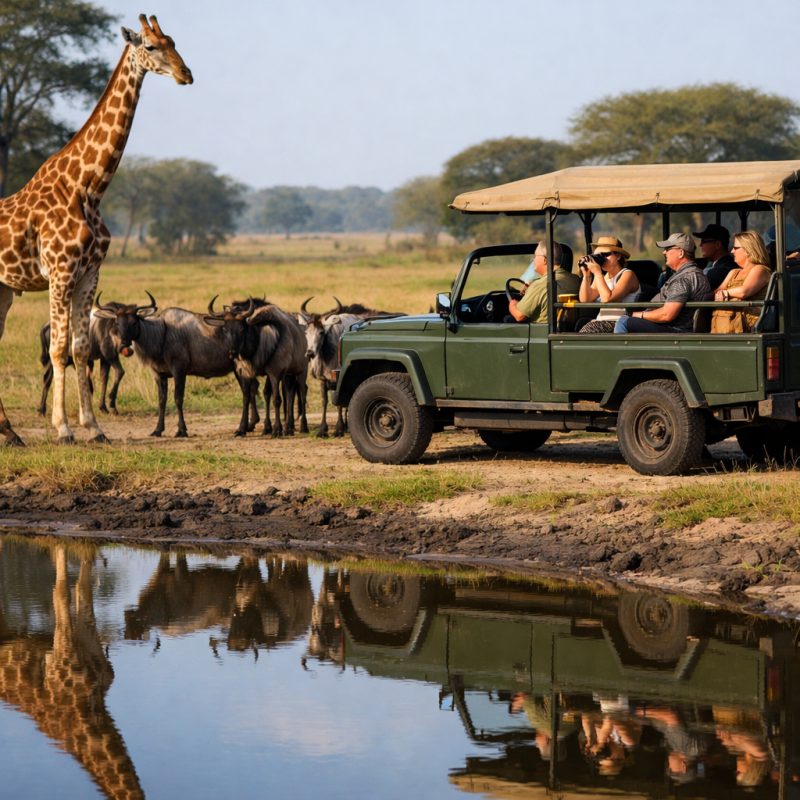Overnatning og oplevelser i Serengeti Park i Hodenhagen