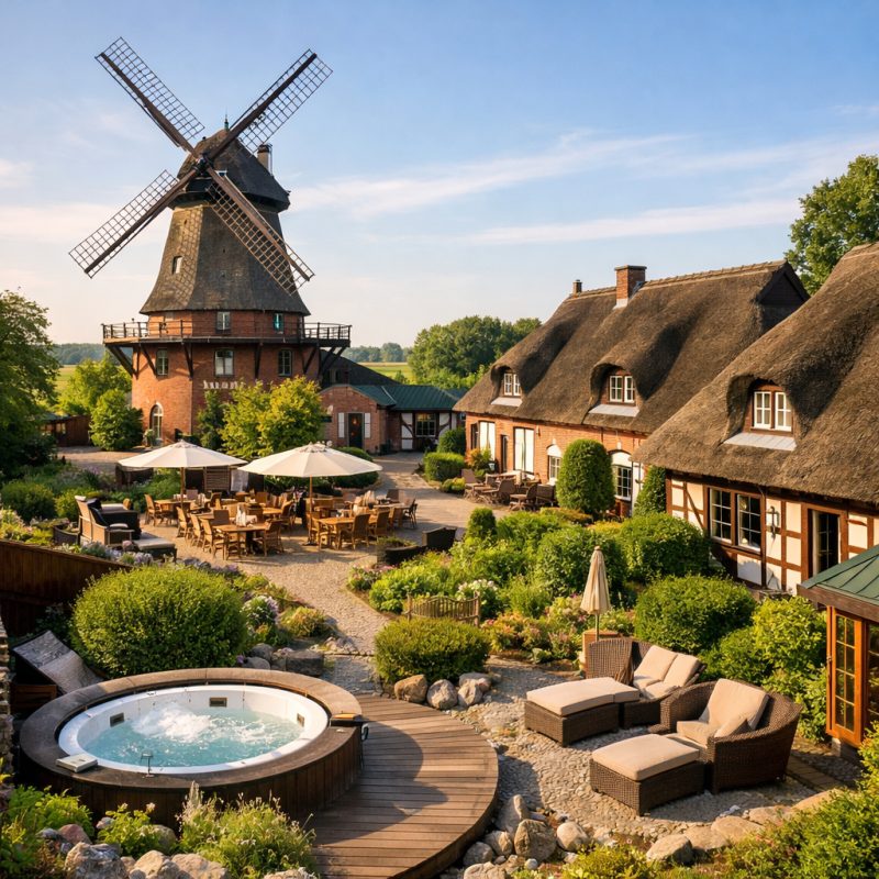 Ophold med morgenmad og wellness på Landhotel Lewitz Mühle i Banzkow