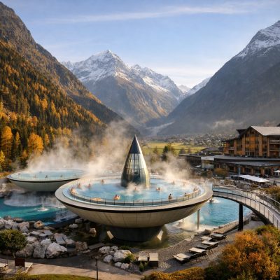 Spa-oplevelse med halvpension på AQUA DOME Hotel & Spa Resort i Längenfeld