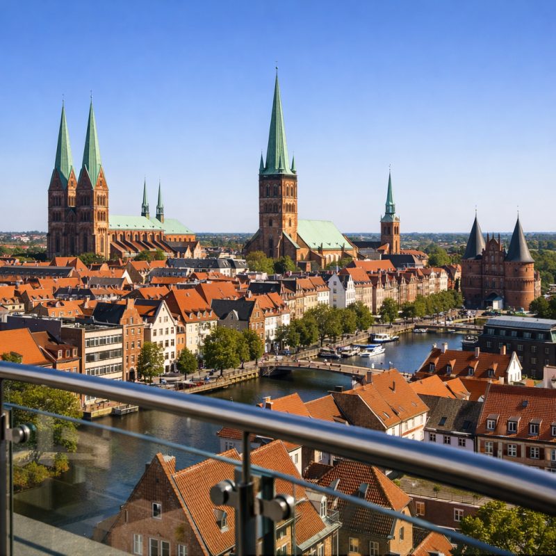 Ophold på 4* Hotel Vier Jahreszeiten i Lübeck