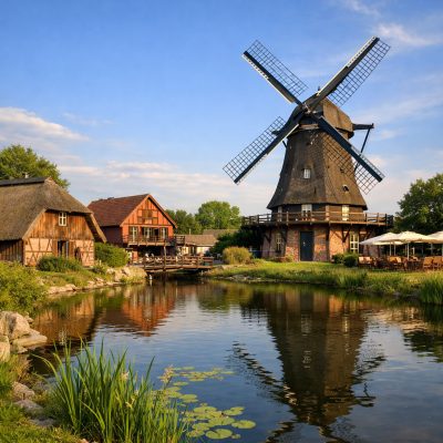 Ophold på Landhotel Lewitz Mühle i Mecklenburg Lake District
