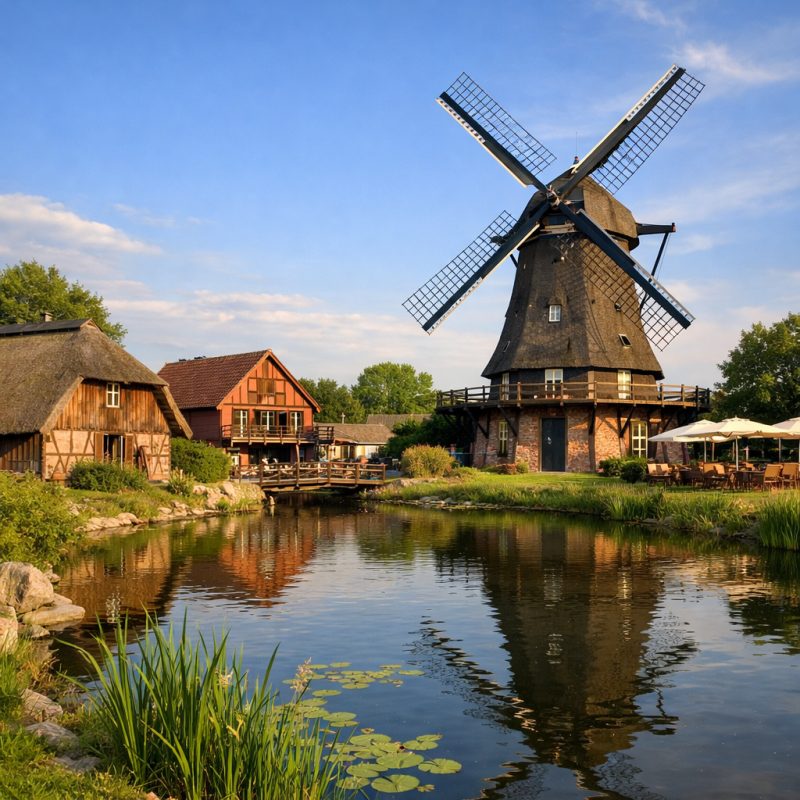 Ophold på Landhotel Lewitz Mühle i Mecklenburg Lake District