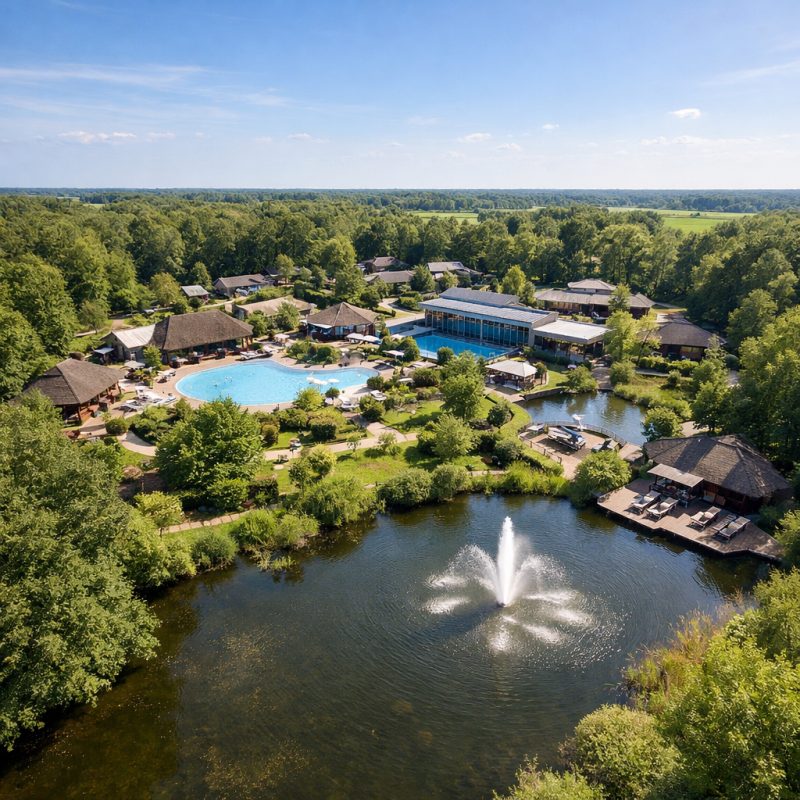 Wellnessophold på Thermen Bad Nieuweschans i naturskønne omgivelser