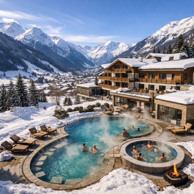 Ophold med wellness og solbad på smart Hotel i Dorfgastein