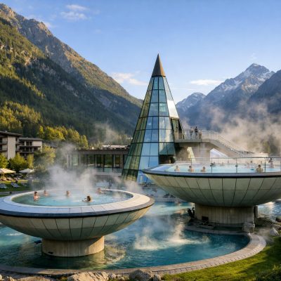 Ophold med halvpension og spa på AQUA DOME Hotel & Spa Resort i Längenfeld
