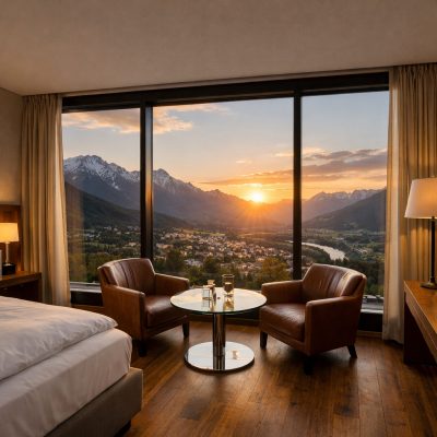 Ophold med halvpension på Parkhotel Hall i Hall i Tyrol