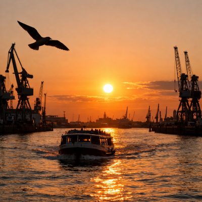 Havnerundfart og overnatning på premium-hotel med Rainer Abicht i Hamburg