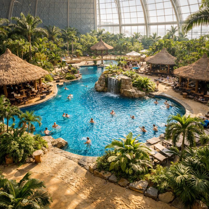 Ophold i safaritelt med 2 dages billet på Tropical Islands