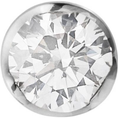 Georg Jensen SIGNATURE DIAMONDS, solitaire ørestik, kt. hvidguld